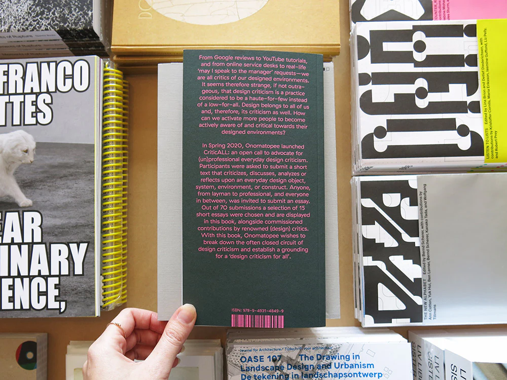 PRE-ORDER: CriticALL!: (un)professional everyday design criticism - Image 6
