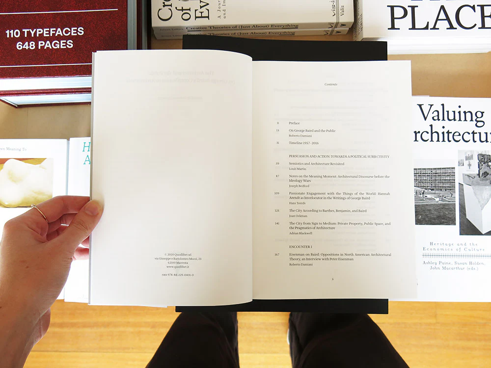 Roberto Damaini (ed.) – The Architect and the Public: On George Baird's Contribution to Architecture - Image 2